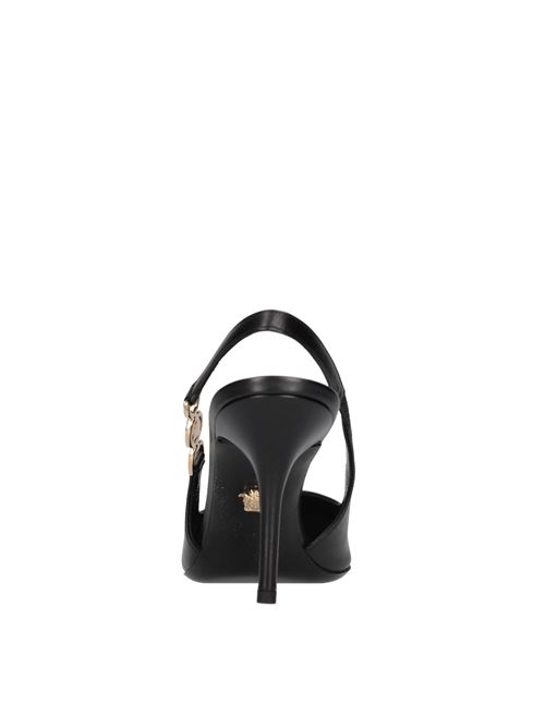 Décolleté slingback in pelle VERSACE | 11012428 DVT2P 1B00VNERO